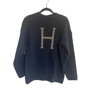 Harry Potter “H” Wool Silk Sweater Universal Medium Lochhaven Scotland #5053